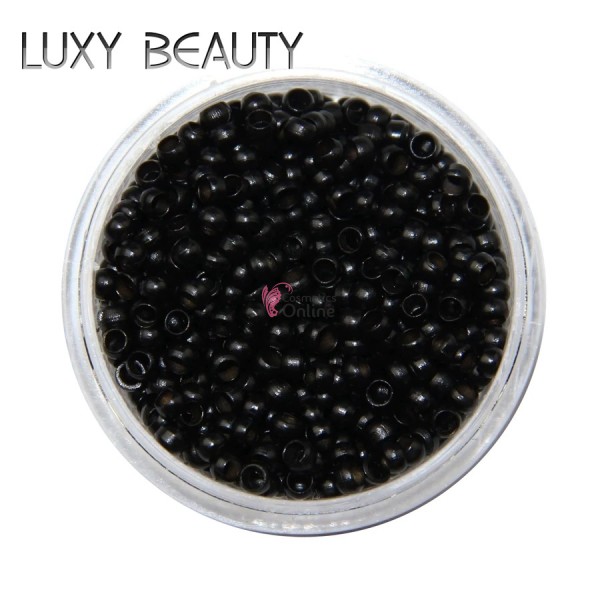 Inele Micro Nano Rings pentru extensii de par Luxy Beauty 200 bucati Negre